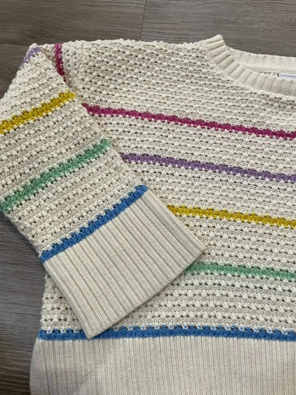 Stripped Cable Kit Sweater